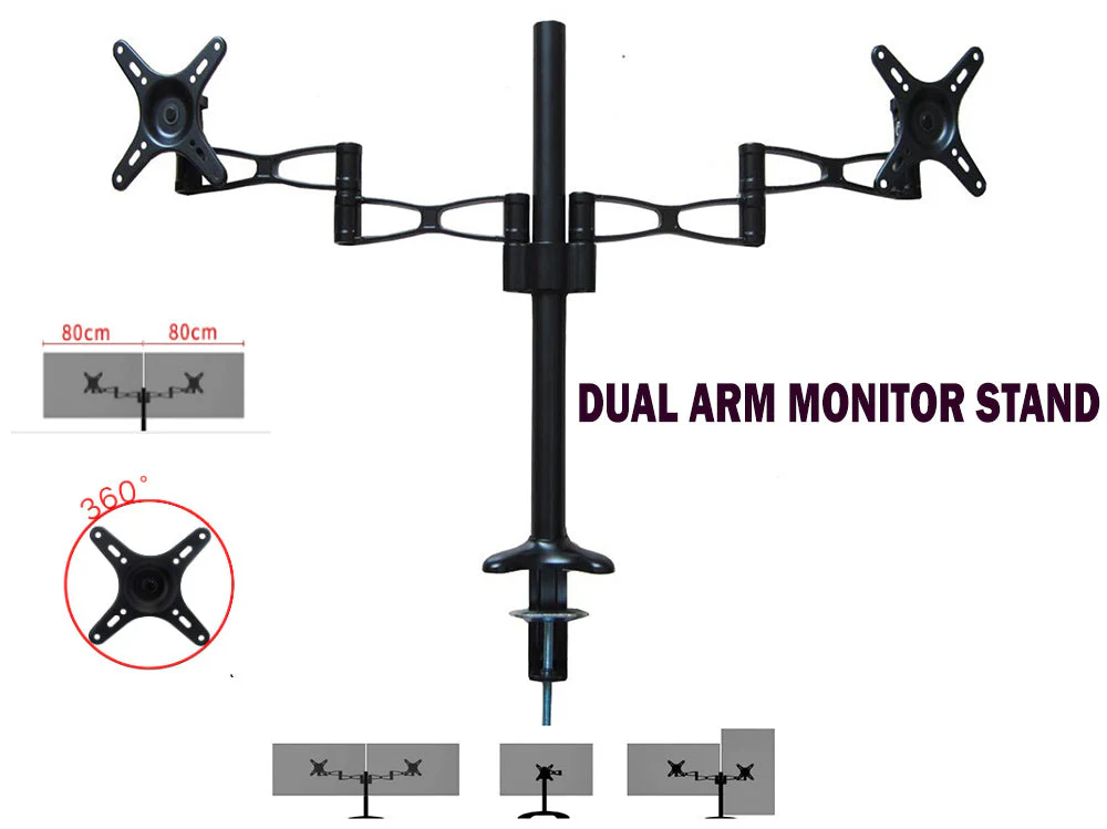 Dual Monitor Stand Bracket Mount - Image 3