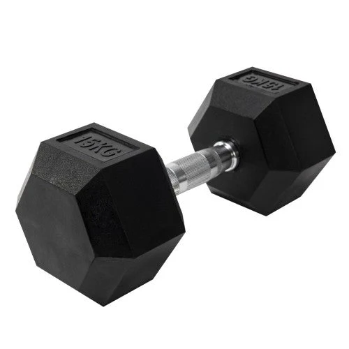 Dumbbell Set - 2 x 15kg Hex Weights - Image 10