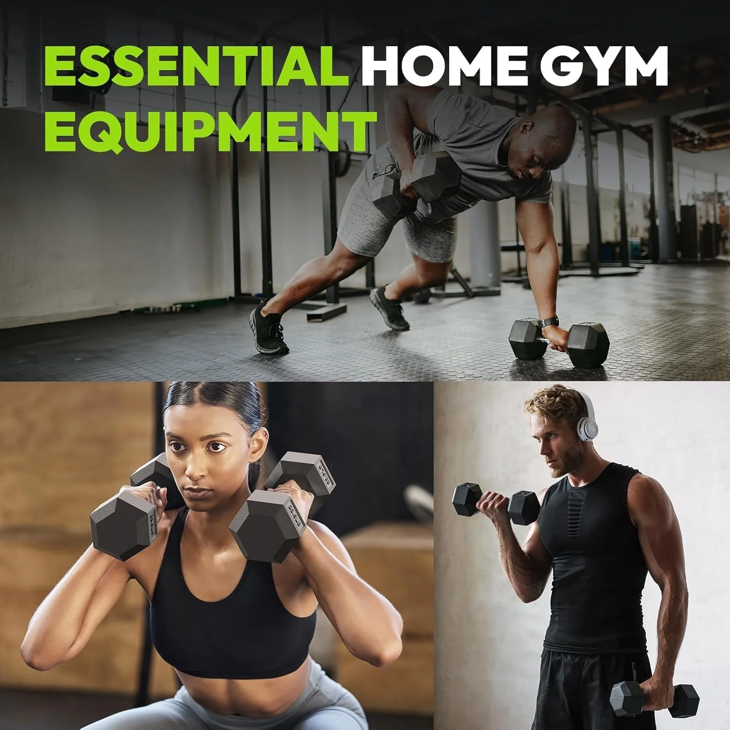 Dumbbell Set - 2X 10kg hex weights - Image 9