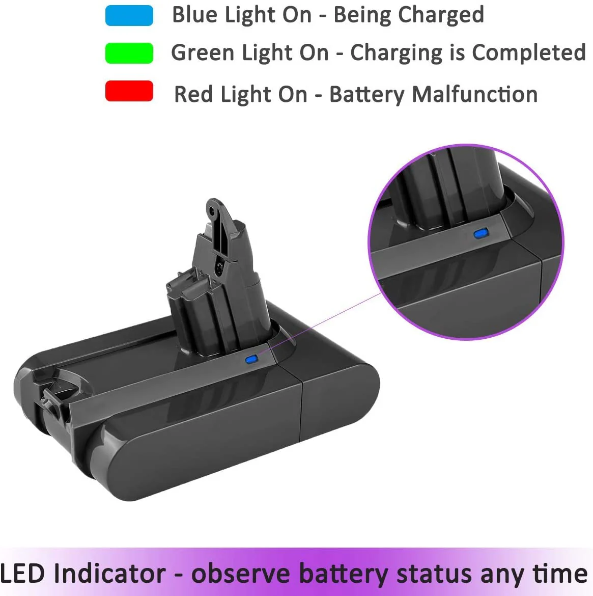 Dyson V6 Battery 2.2AH Replacement - Image 8