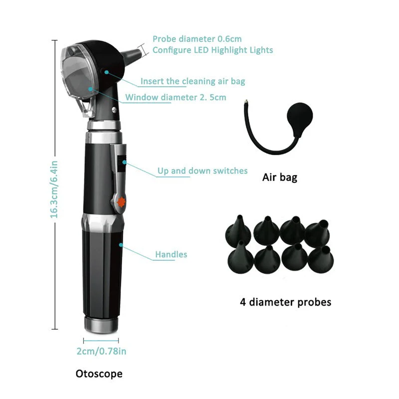Ear Otoscope Kit Magnification Diagnostic Ear Scope - Image 5