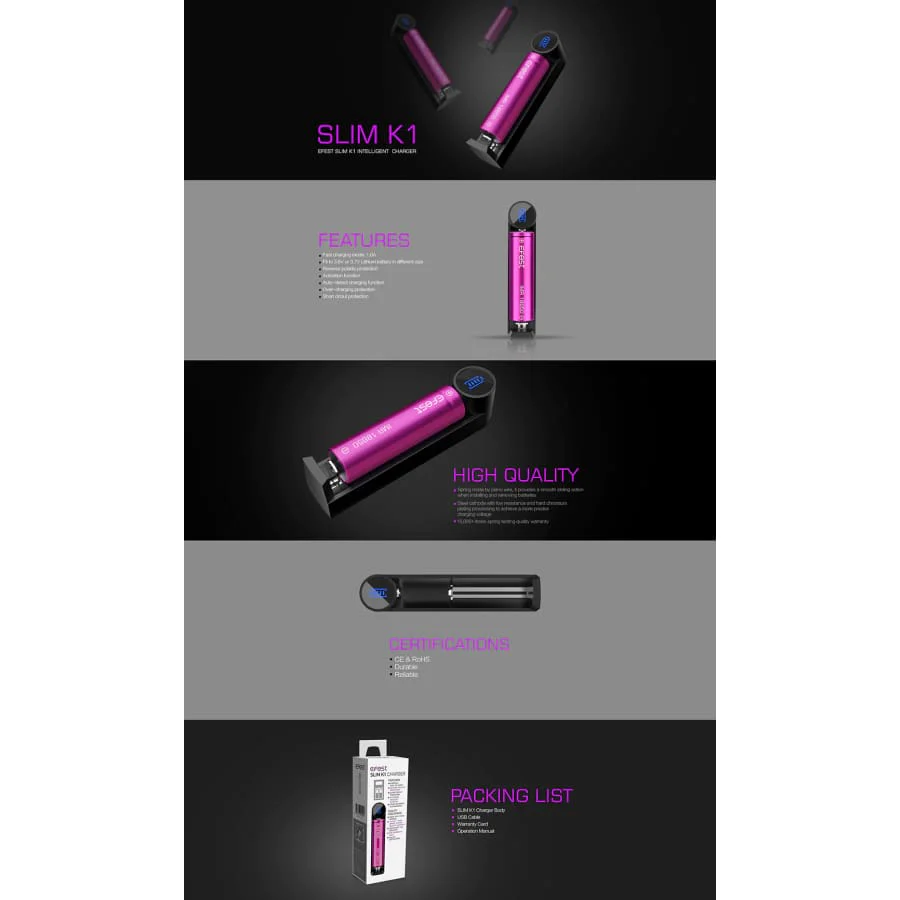 Efest Slim K1 Battery Charger - Image 6