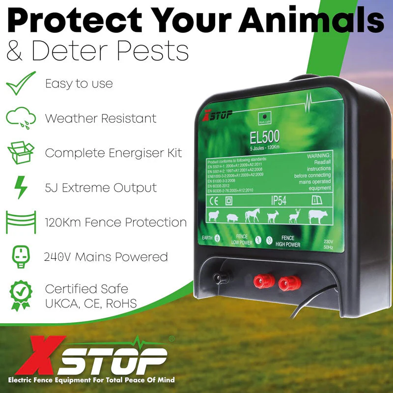 120km Electric Fence Energiser Energizer Charger 5J 240V - Image 8