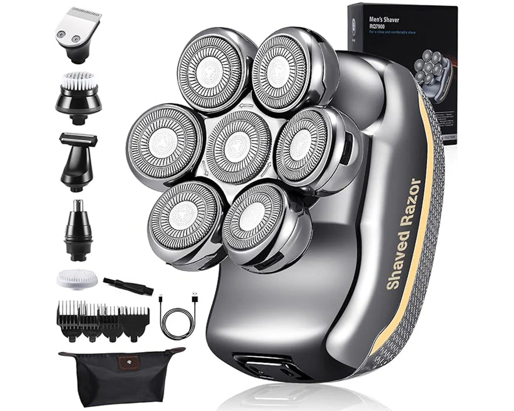 Electric Head Shaver Men Grooming Kit - Image 2