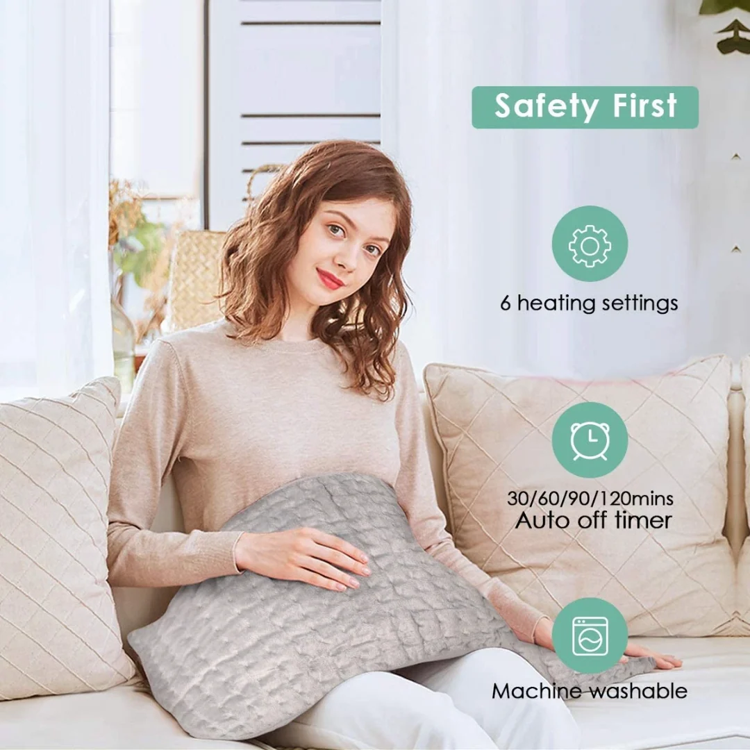 Electric Hot Heated Pad Blanket for Back Pain Muscle Pain Relieve - Image 4