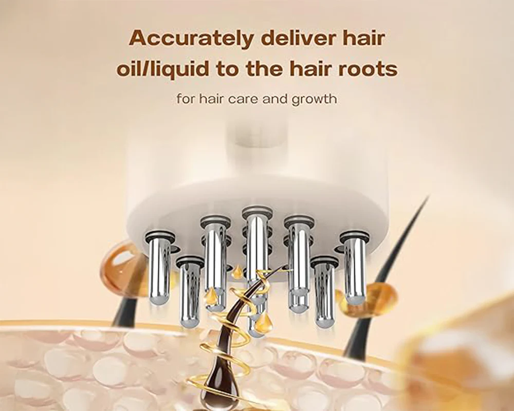 Head Massager / Scalp Massager – Electric Hair Oil Applicator USB Rechargeable - Image 4