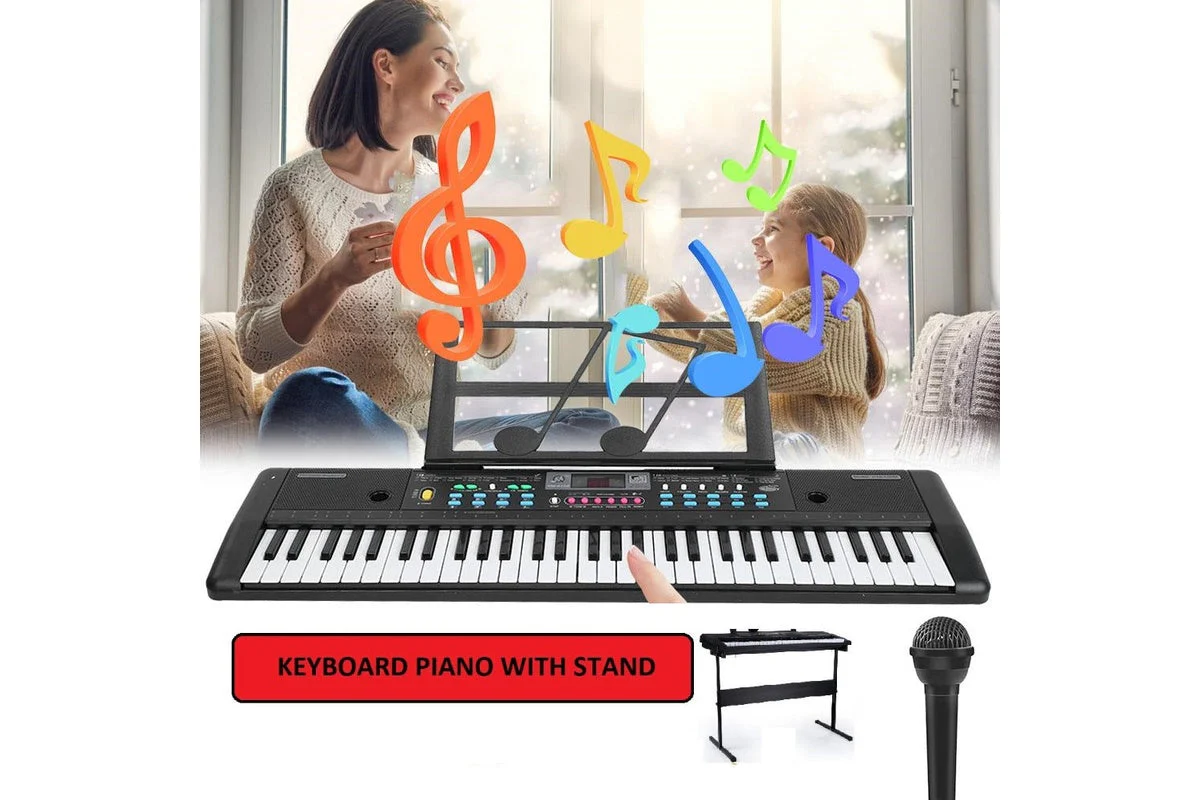 Electronic Keyboard Piano and Piano Stand - Image 3
