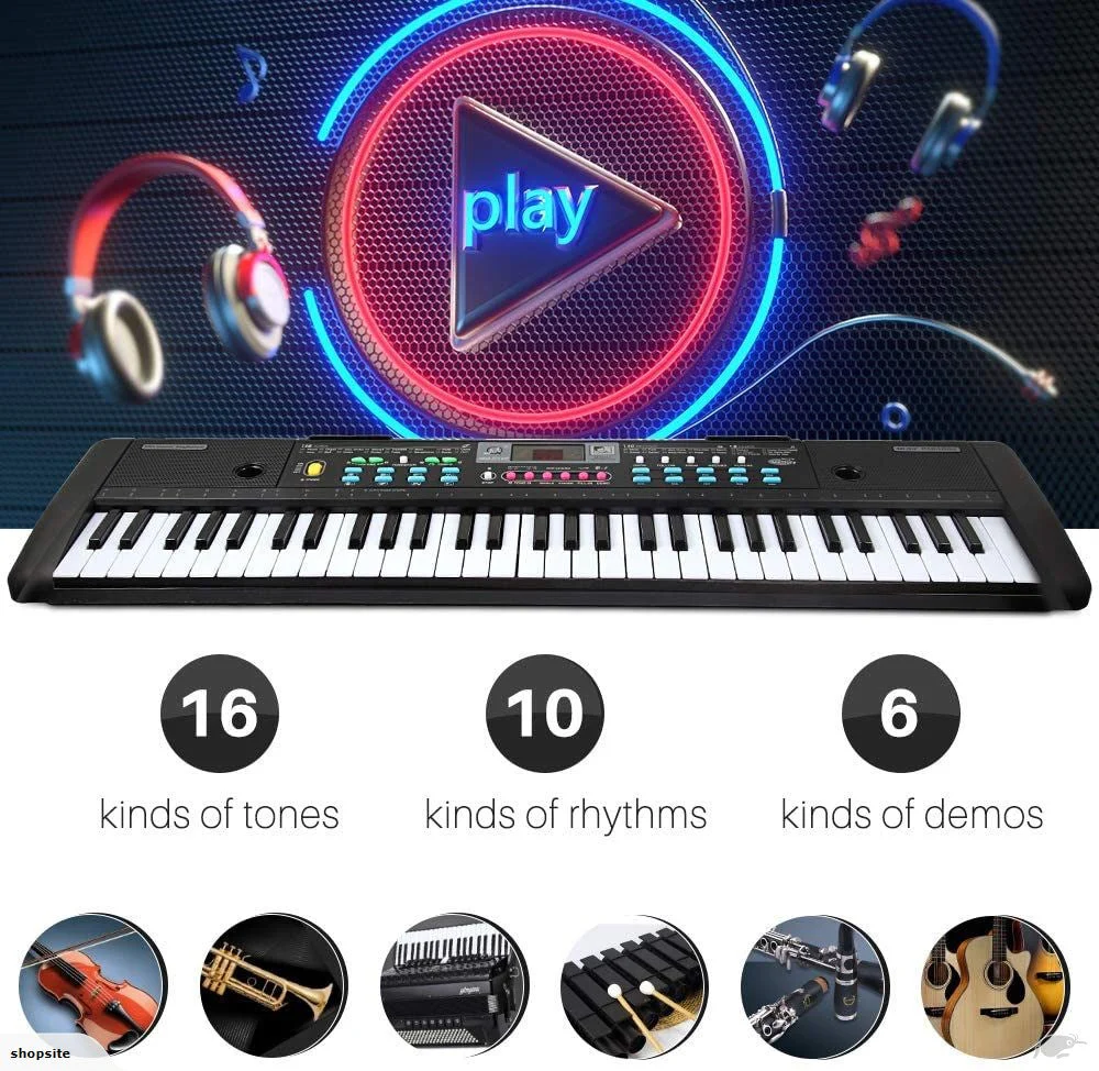 Electronic Keyboard Piano and Piano Stand - Image 9