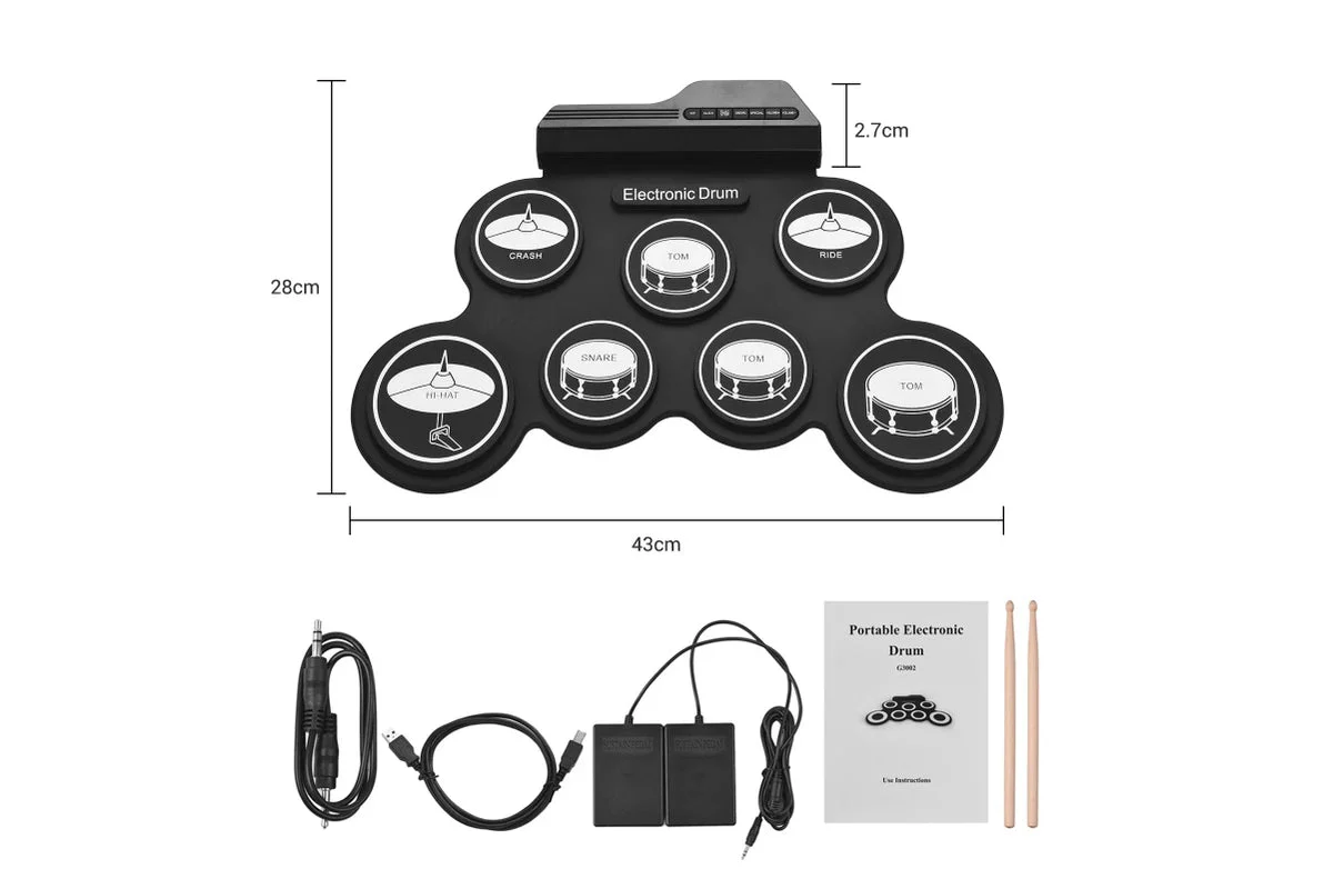 Electronic Roll Up Drum Kit - Image 3