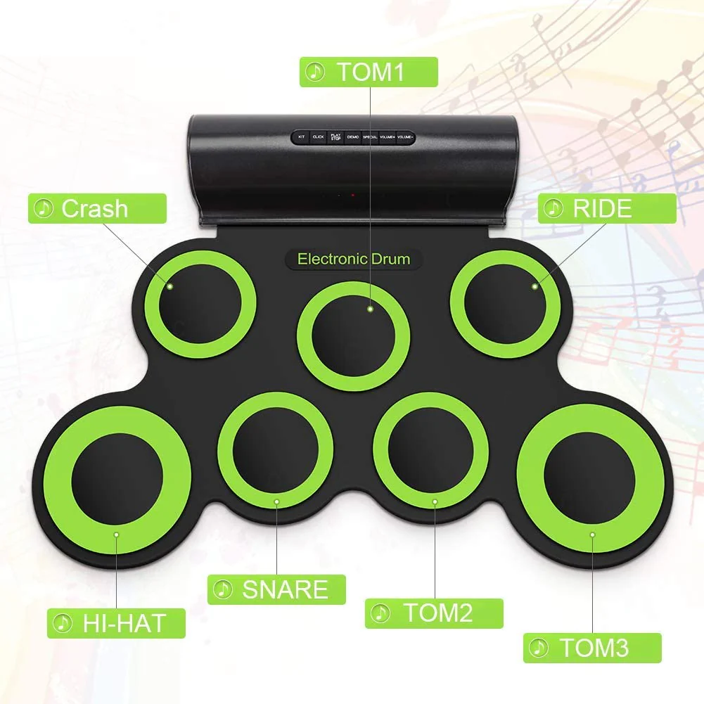 Electronic Roll Up Drum Kit - Image 6