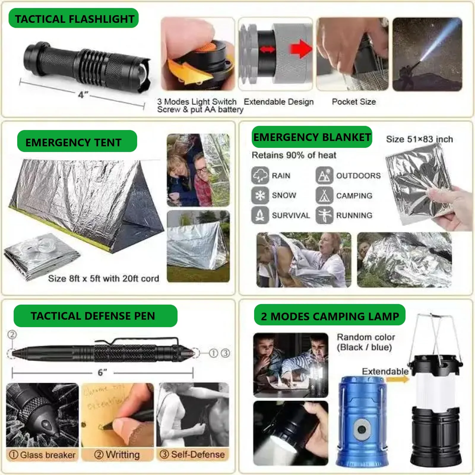 Emergency Survival Kit Set - Image 8