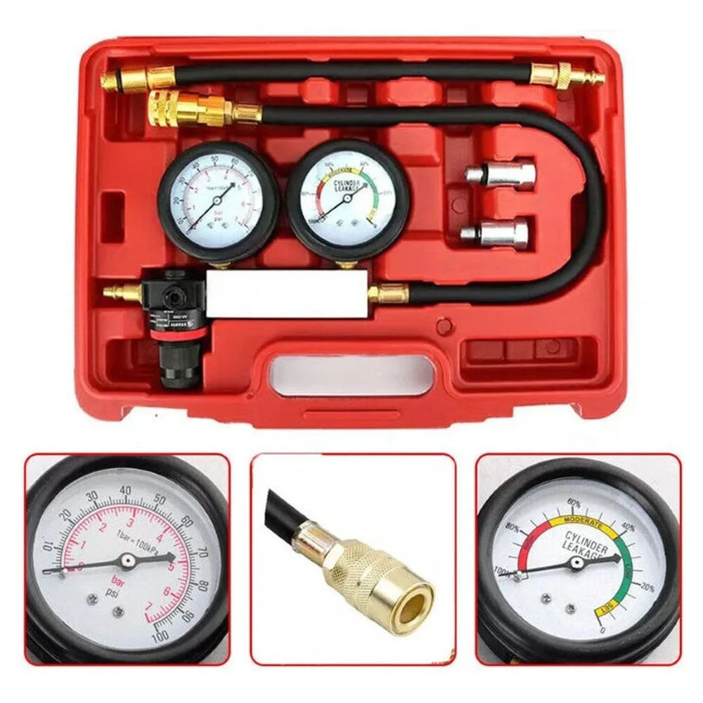 Engine Cylinder Leak Tester Leak Down Test Tool Kit Automotive Special Tool Kit