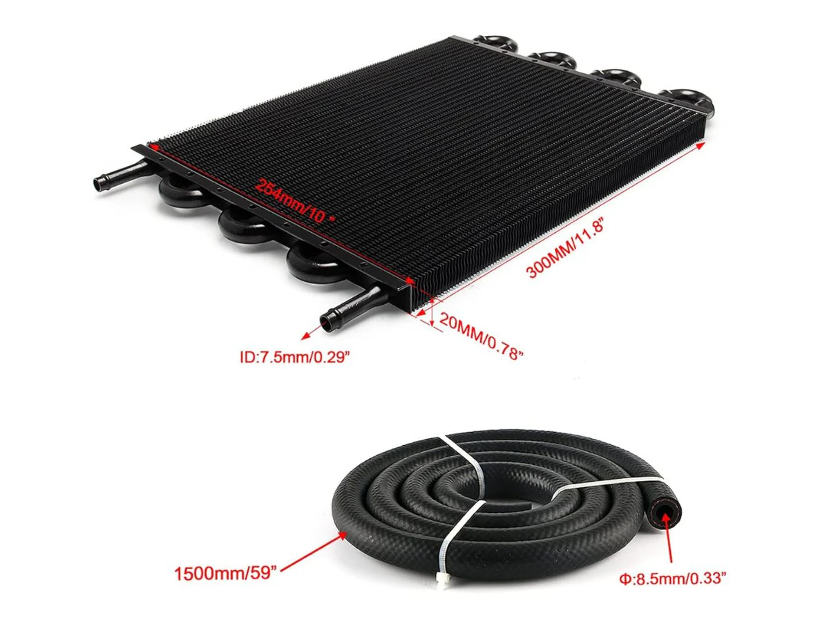 Engine Oil Cooler Radiator 8 Rows Kit - Image 15
