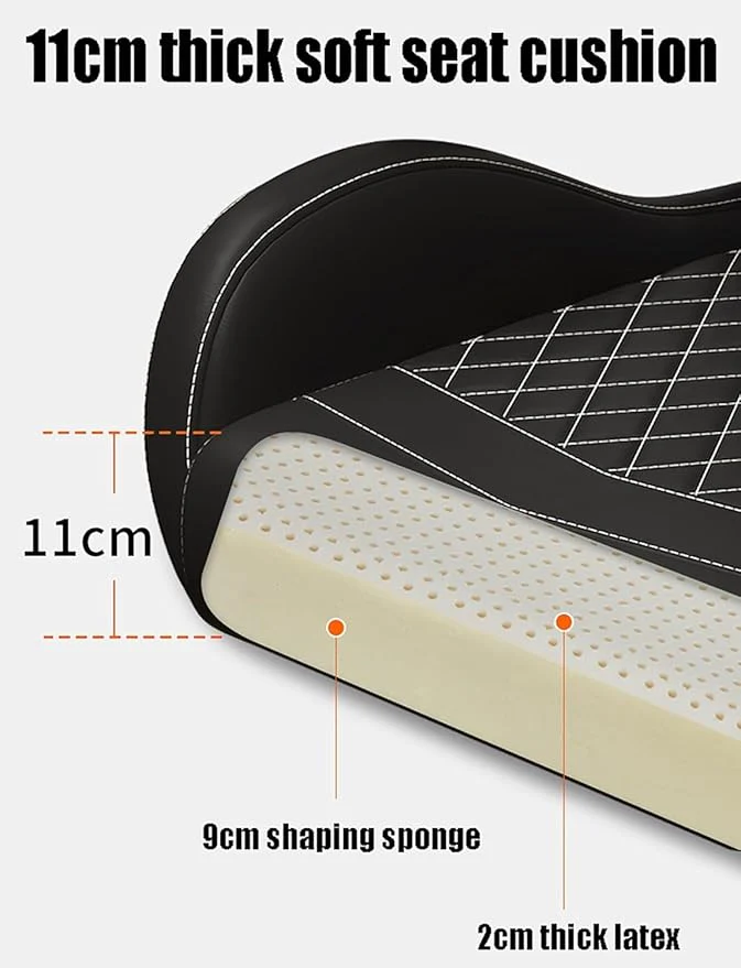 Ergonomic Office Chair with Massager and Footrest Gaming Racing Chair - Image 6