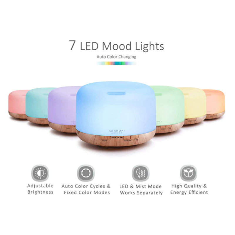 Essential Oil Diffuser 500ml Remote Control Diffusers with 10ml Essential Oil - Image 3