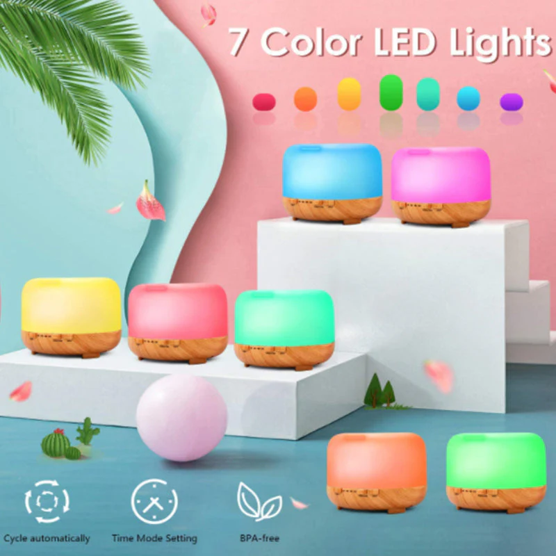 Essential Oil Diffuser 500ml Remote Control Diffusers with 10ml Essential Oil - Image 5