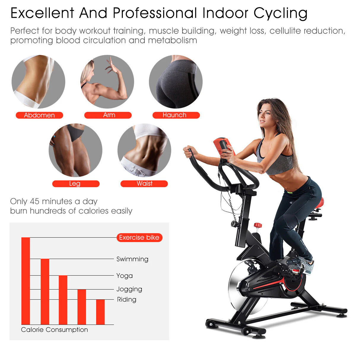 Exercises Bike for Home & Gym Spin Bike Bicycle - Image 6