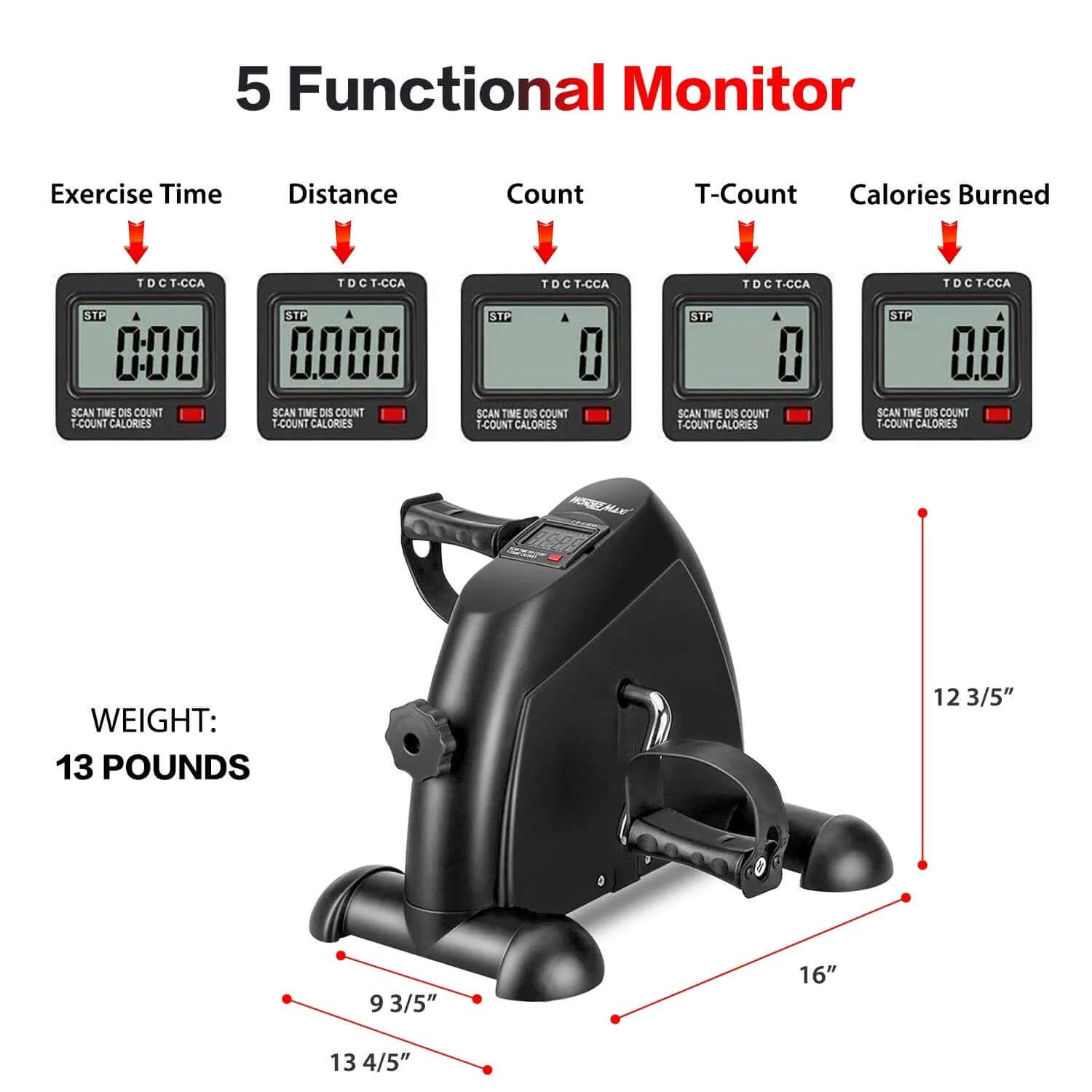 Exercise Bike Mini Cycle With LCD Screen - Image 2