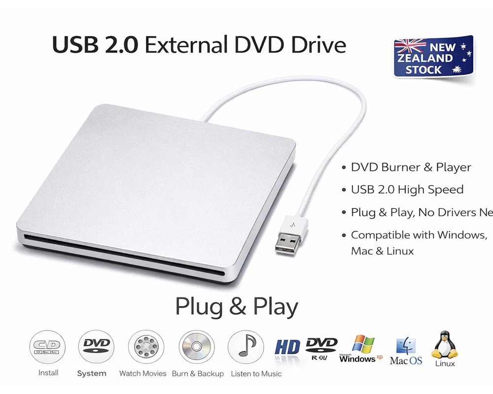 External DVD Drive CD/DVD Writer - Image 11