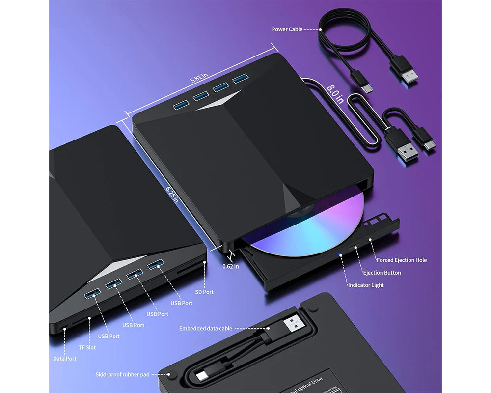External DVD Drive CD/DVD Writer - Image 8