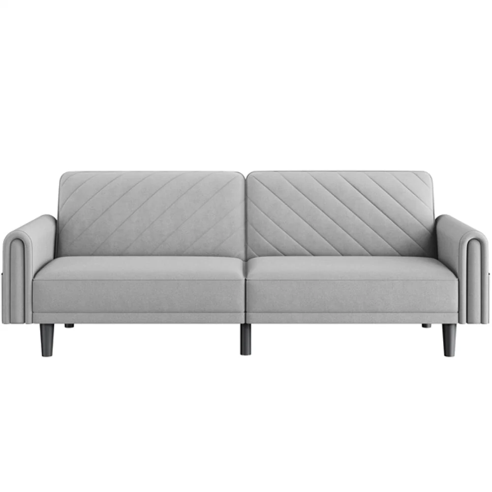 Fabric 3-Seater Sofa Bed - Image 4