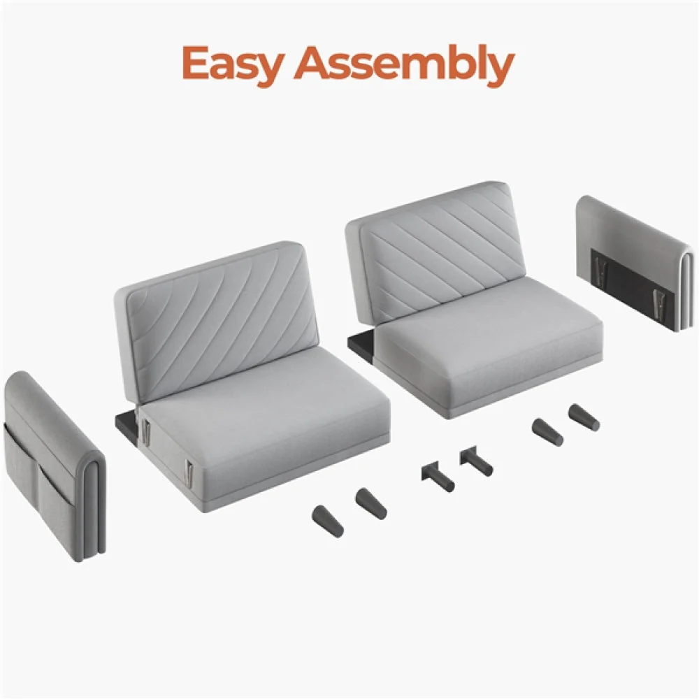 Fabric 3-Seater Sofa Bed - Image 9