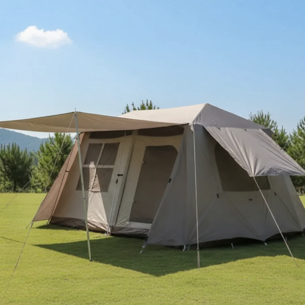 Family Tent Automatic Tent –Double Layers PU3000+ Waterproof,Two Bedrooms - Image 2