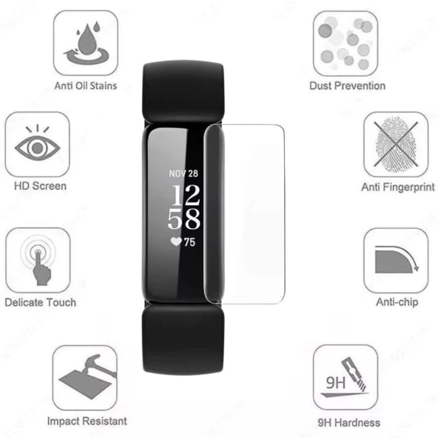 Hydrogel Screen Protectors for Fitbit Inspire 2 (Pack of 6) - Image 4