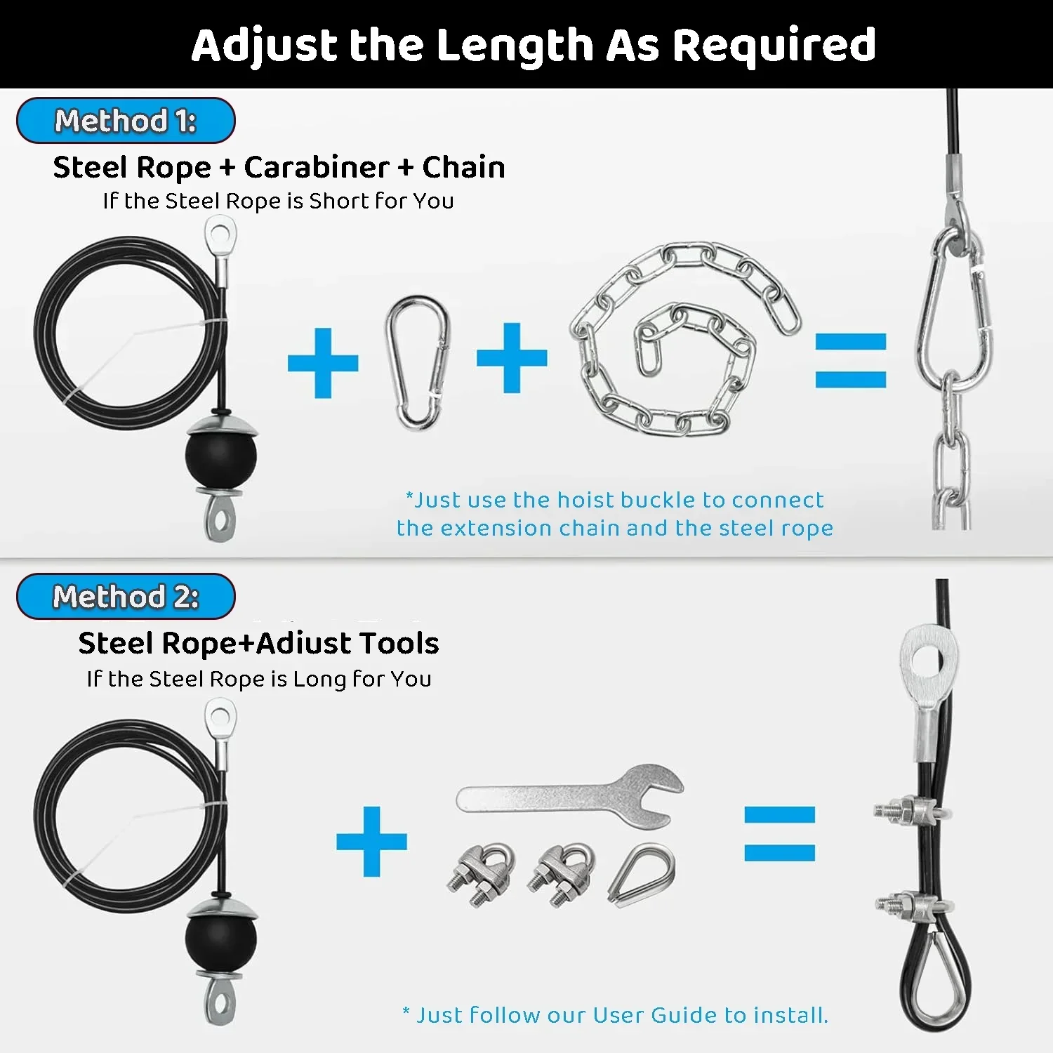 Fitness Pulley Cable System for Home Gym Weight Lifting - Image 8