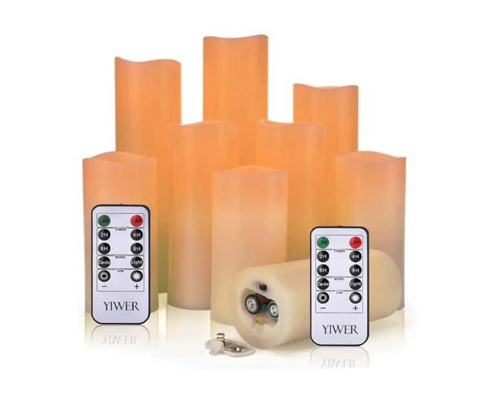 Flameless Candles Battery Operated With Remote - Image 7