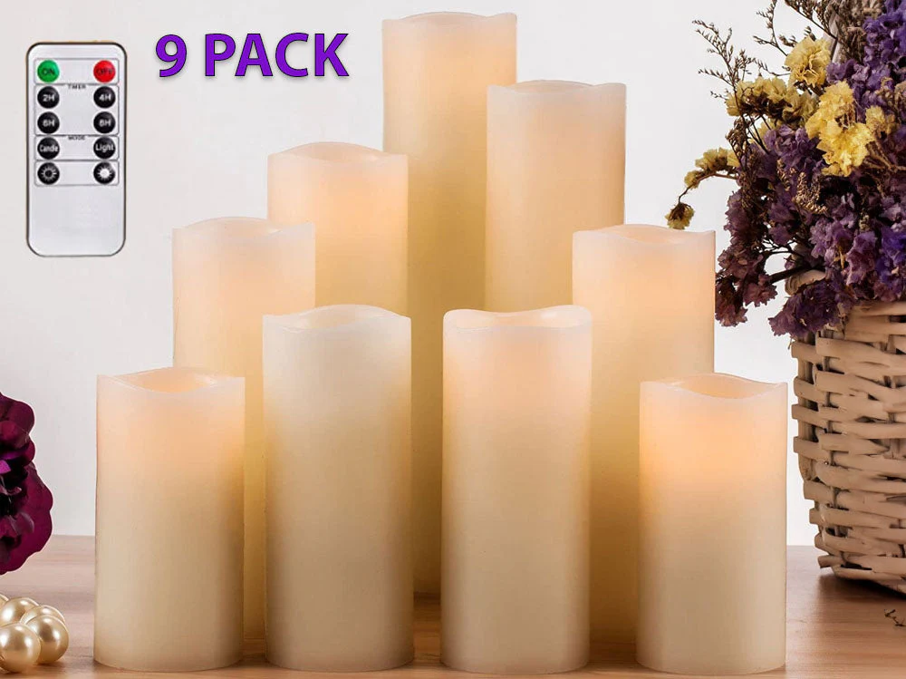 Flickering Candle Flameless Candle Battery Operated Safe - Image 3