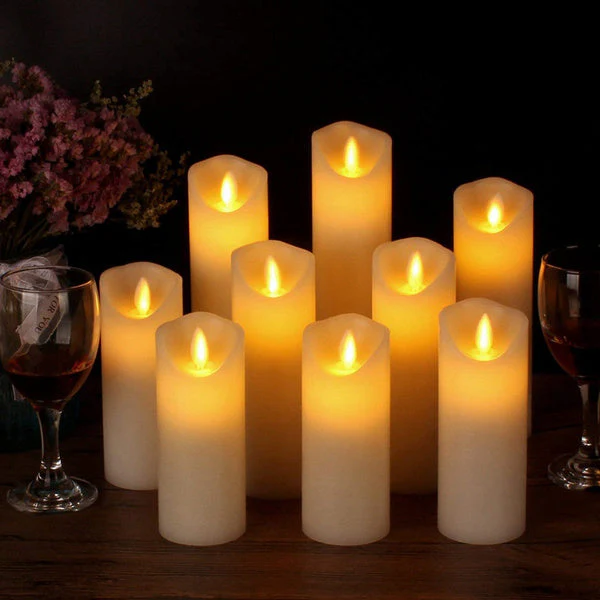 Flickering Candle Flameless Candle Battery Operated Safe - Image 7
