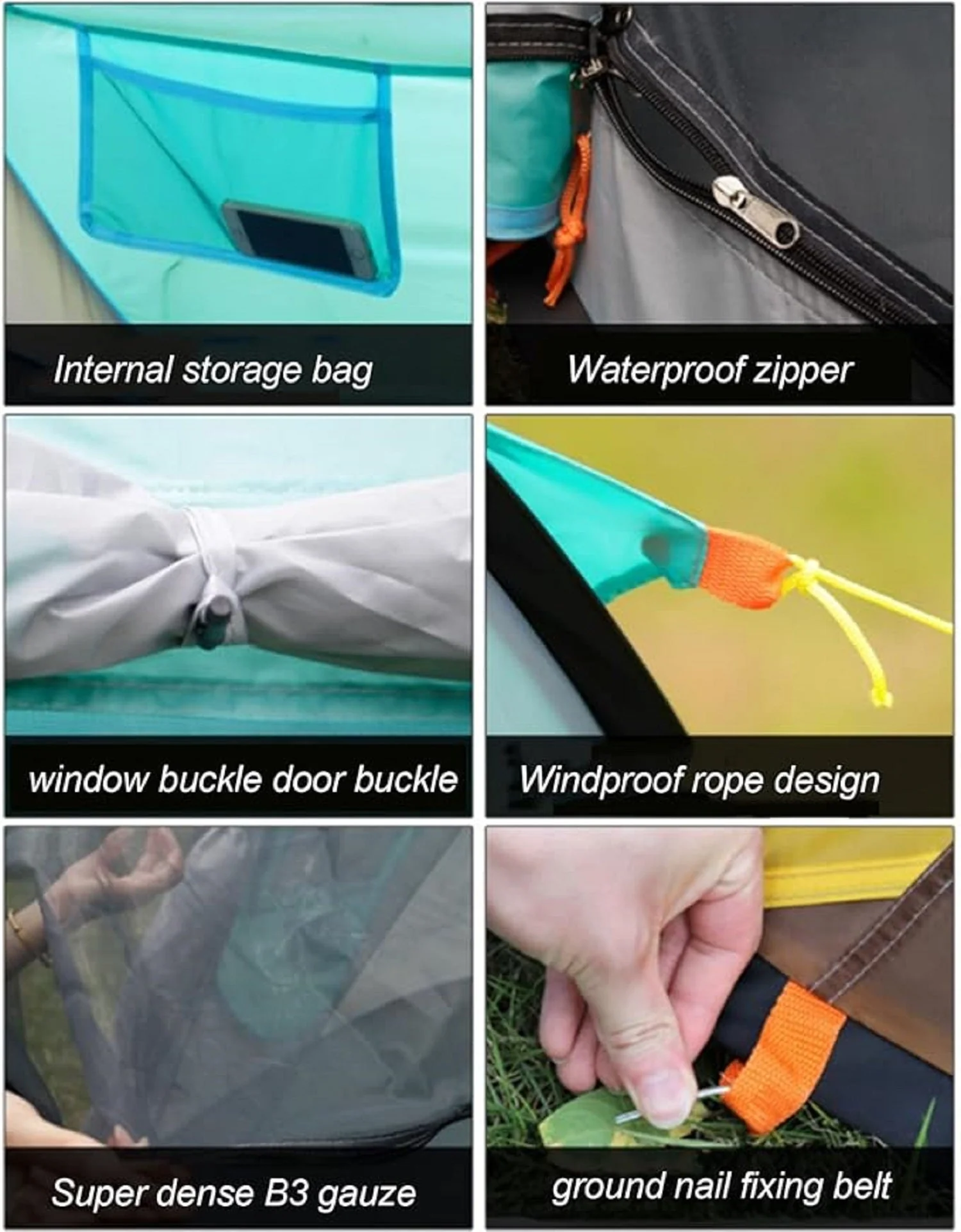 Foldable Camping Tent – Instant Pop-Up (245 × 150 × 105 cm) - Image 5