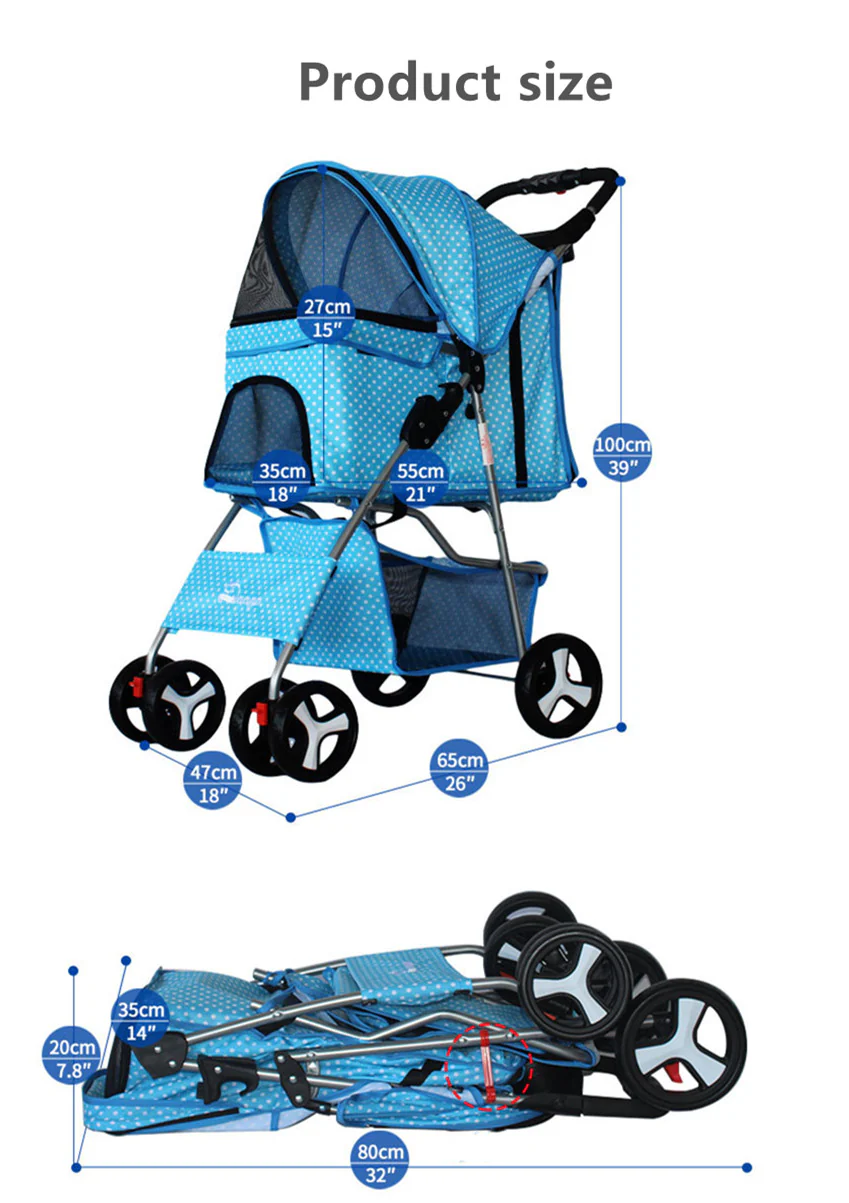 Foldable Pet Stroller - Image 12