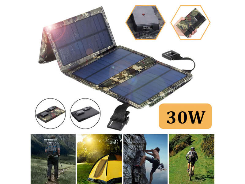 Foldable Solar Panel 30W Mobile Battery Charger - Image 7