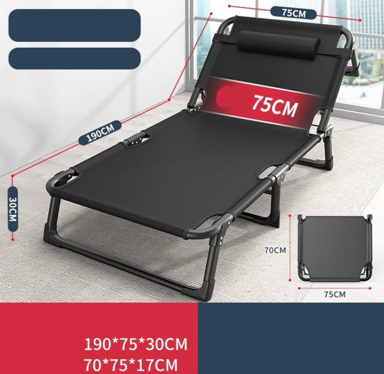 Folding Bed Multi Functional Rest Leisure Bed For Guest Outdoor Office Lunch Break - Image 2