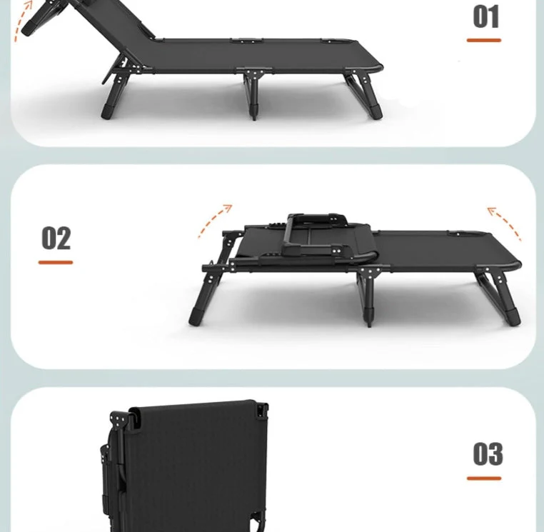 Folding Bed Multi Functional Rest Leisure Bed For Guest Outdoor Office Lunch Break - Image 5