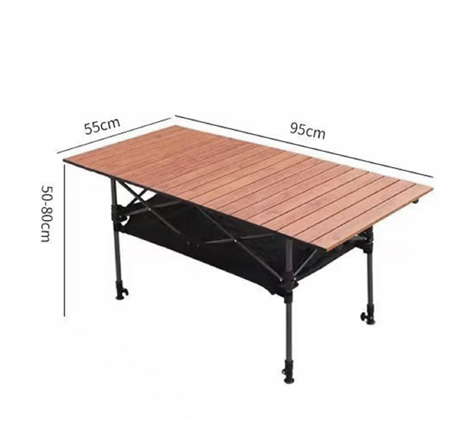Folding Camping Table – Adjustable Portable Outdoor Table-95cm - Image 3