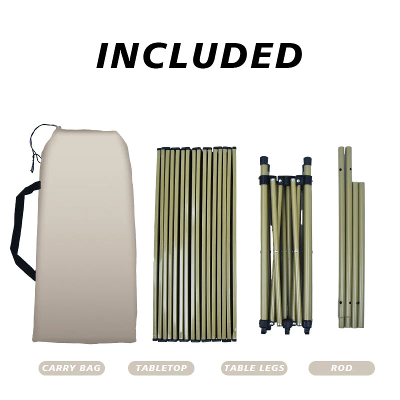 Folding Camping Table Chair Set Outdoor Dining Beach Picnic Chairs Bench - Image 15