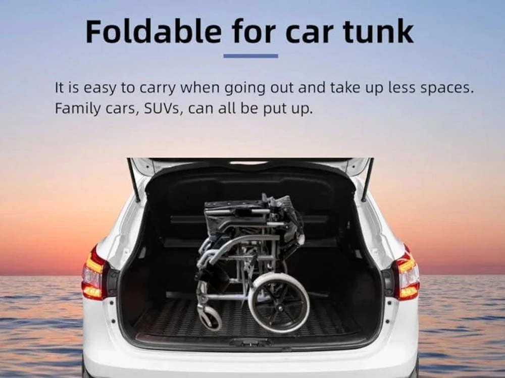 Folding Transit Wheelchair Lightweight - Image 10