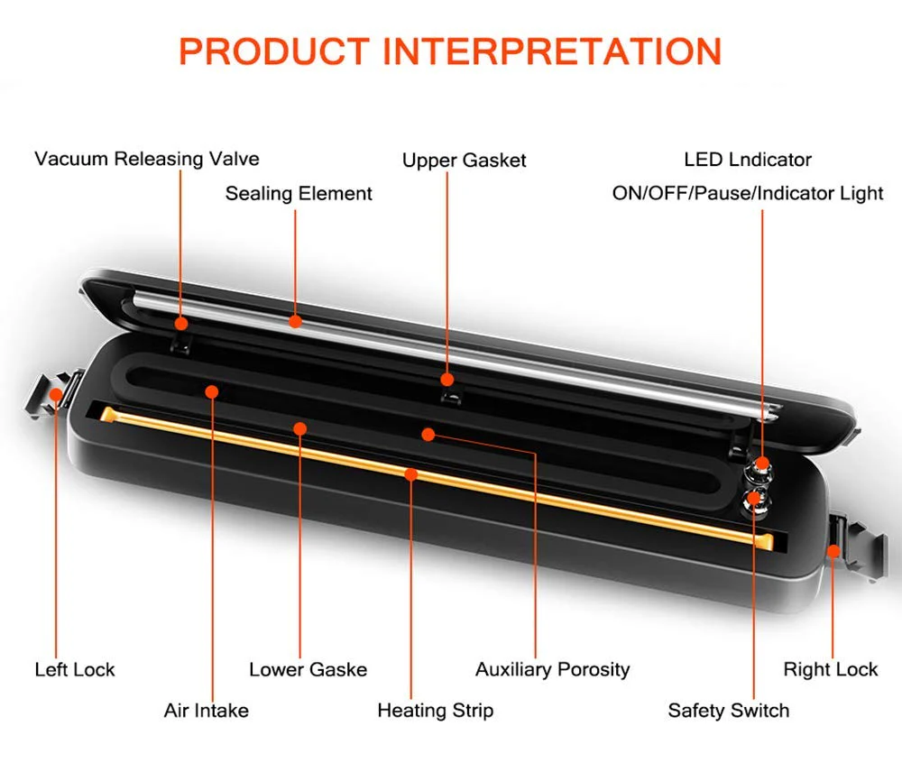 Food Vacuum Sealer Packing Machine - Image 8