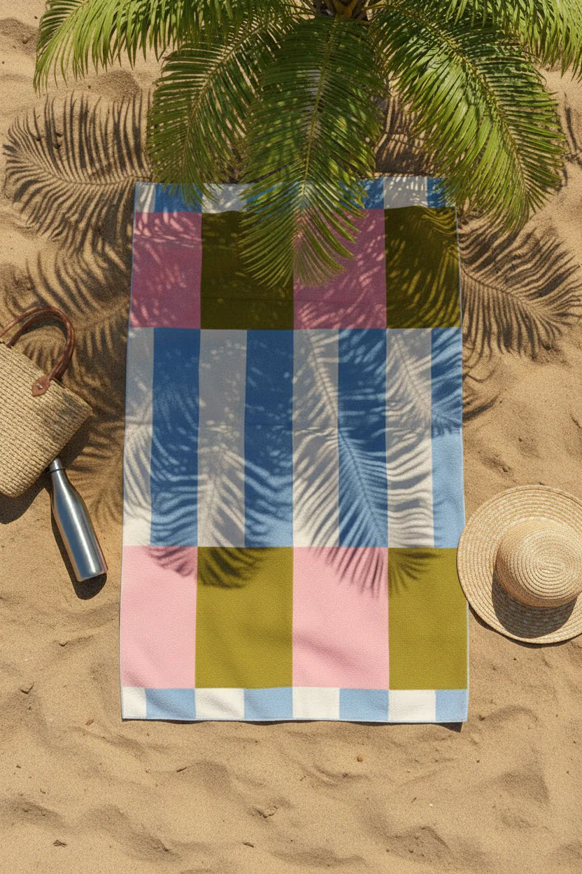 Frankly Cotton Quick Dry Sandless Beach Towels 6 Colour Options 100x180cm - Image 5