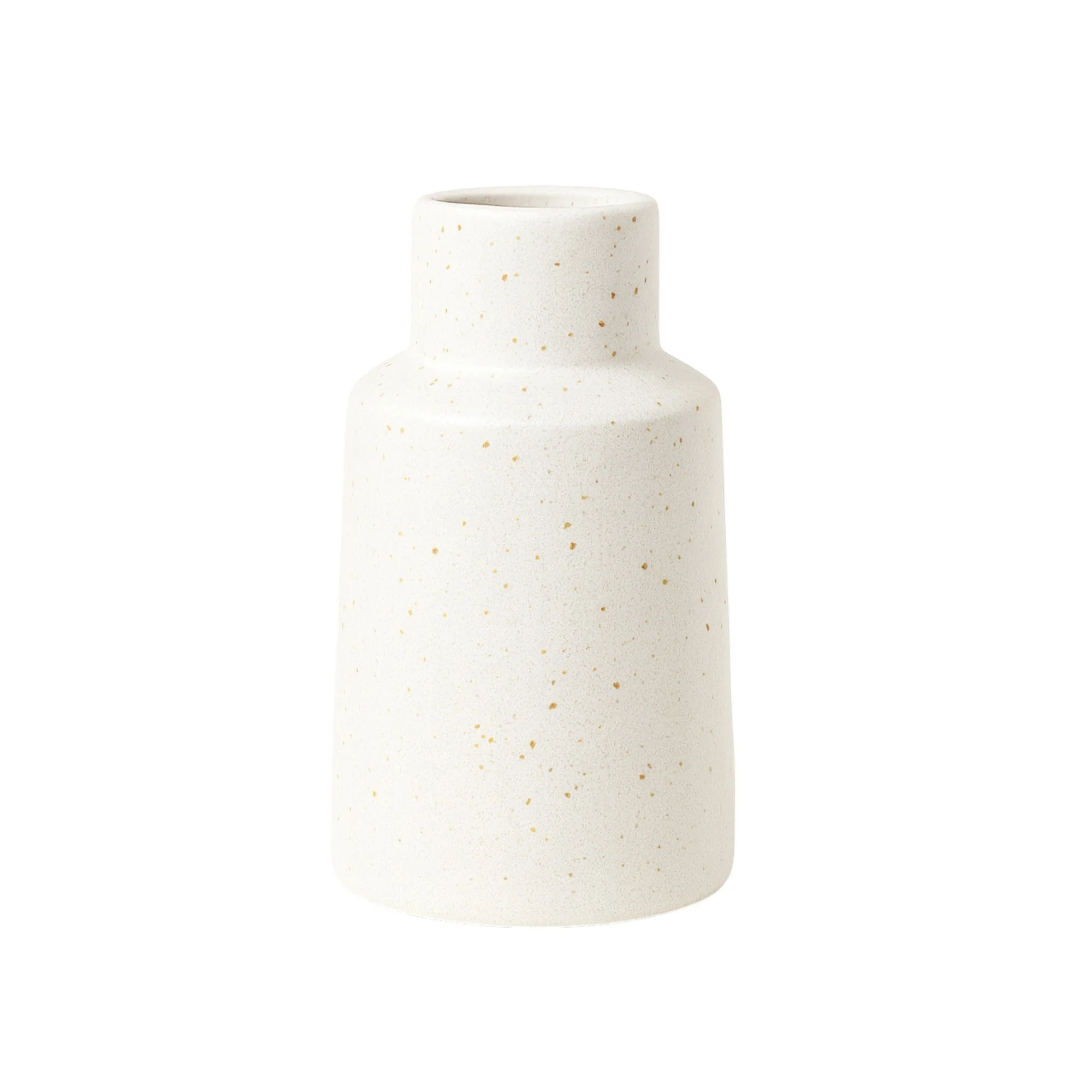 Frankly Cotton Speckle Ceramic Bud Vase White - Image 2