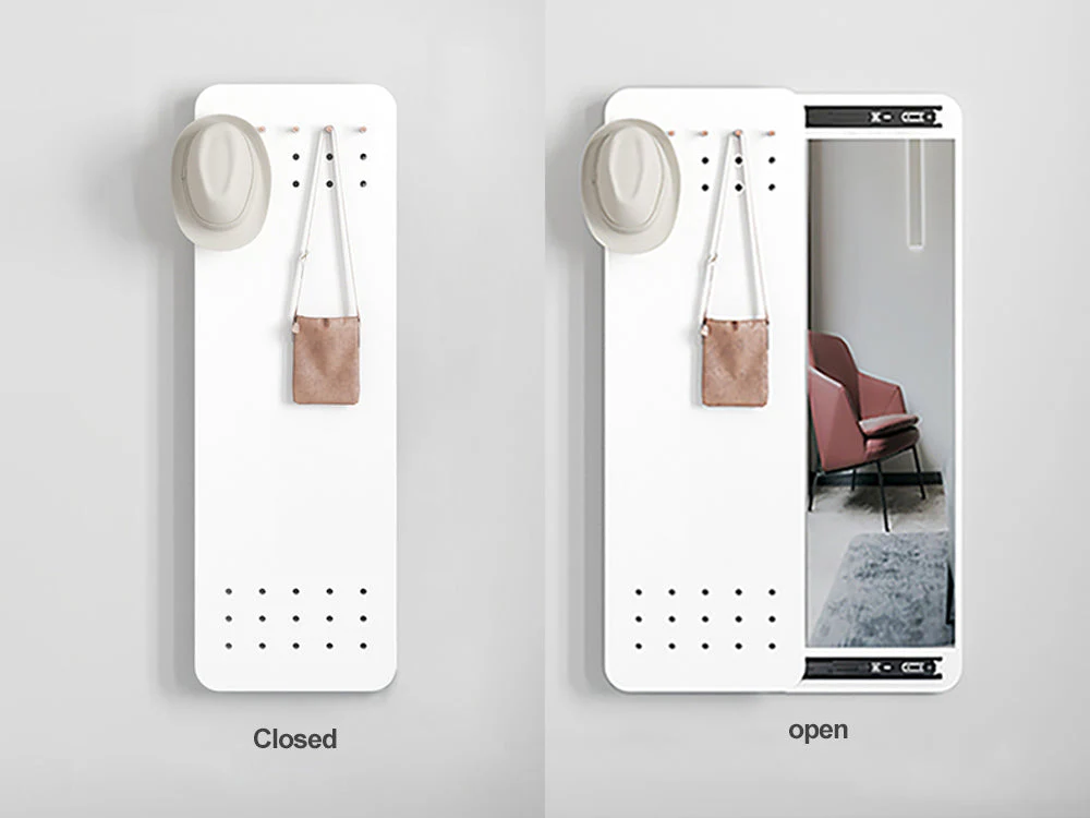 Full Body Mirror with Sliding Peg Board - Image 3