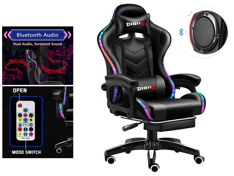 Gaming Chair with Desk – RGB Gaming Chair Combo with Gaming Desk Table - Image 8