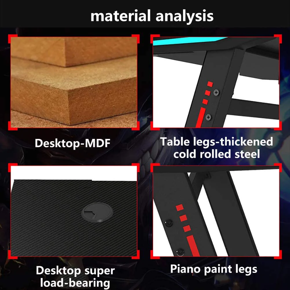 Gaming Chair With Gaming Desk Table - Image 14