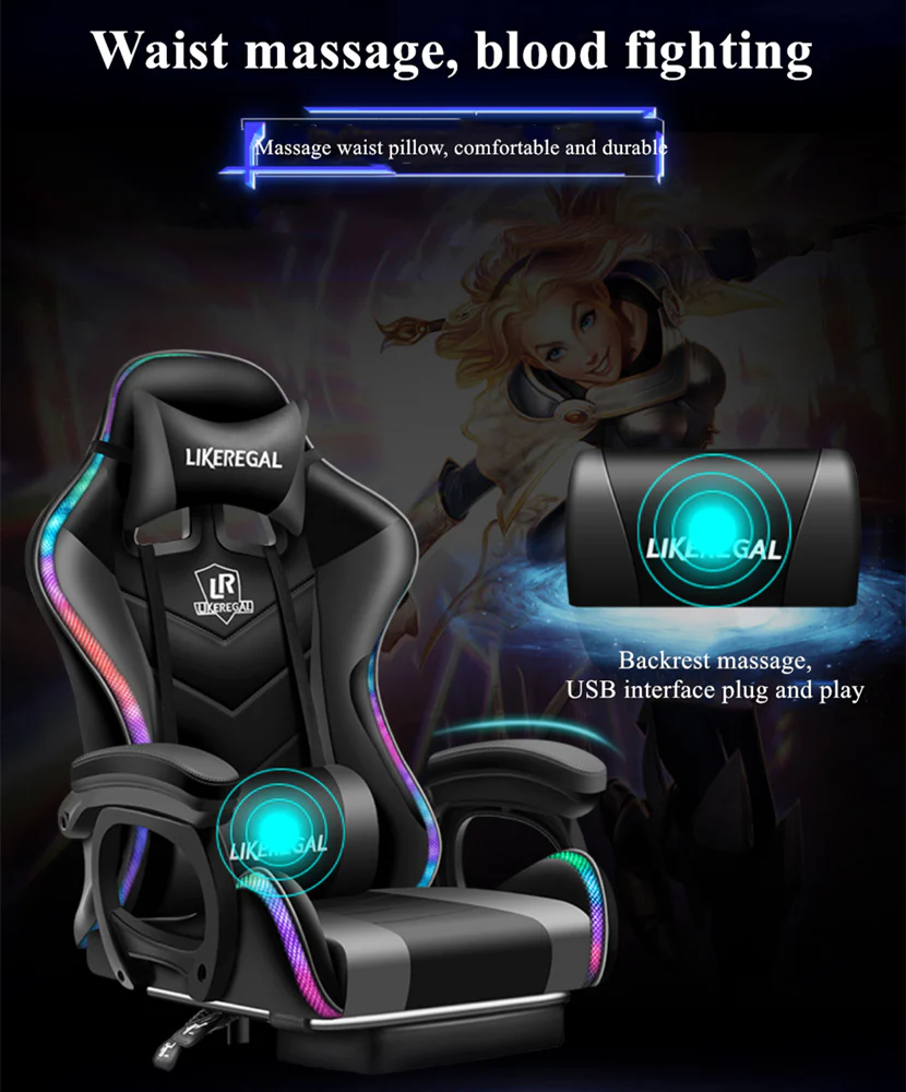 Gaming Chair With Gaming Desk Table - Image 8