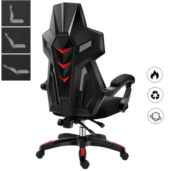 Gaming Chair with Headrest and Lumbar Support - Image 4