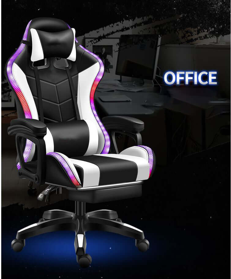Gaming Chair with Footrest – RGB Gaming Chair with Speakers & Lights - Image 10