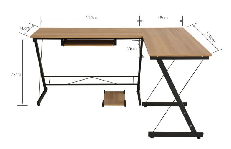 Gaming Computer Desk with Keyboard Tray - Image 4